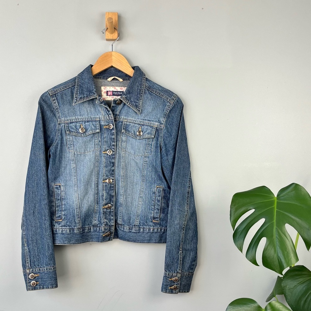 Duck Head Womens Jean Jacket Size Meduim